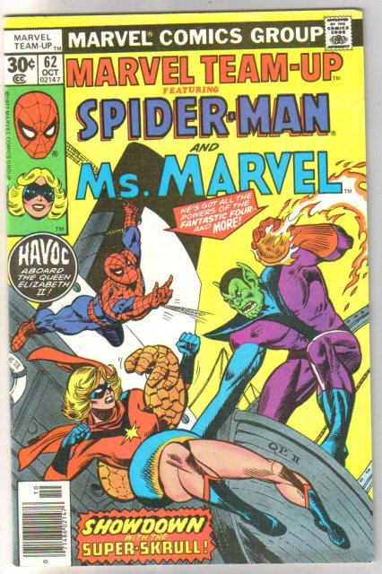 Marvel Team-up #62 featuring Spider-man and Ms. Marvel comic book near mint 9.4
