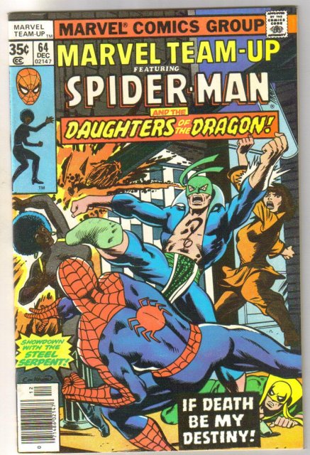 Marvel Team-up #64 featuring Spider-man and Daughters of the Dragon comic book near mint 9.4