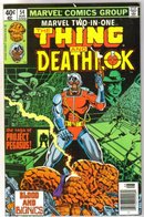 Marvel Two-In-One #54 featuring The Thing and Deathlock comic book near mint 9.4