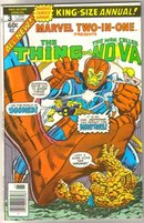 Marvel Two-In-One Annual #3 featuring The Thing and The Man Called Nova comic book near mint 9.4