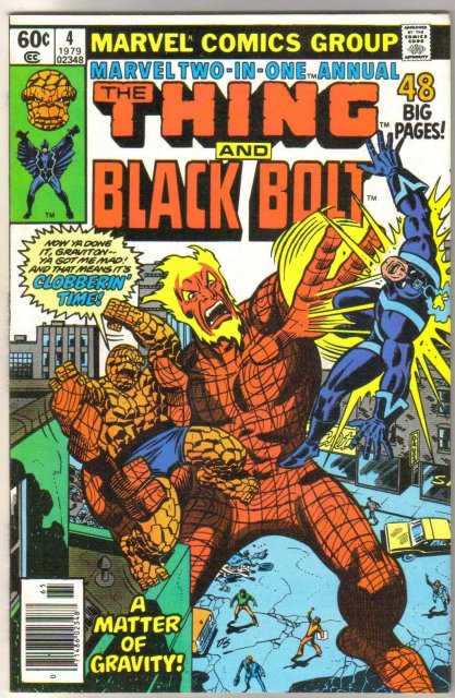 Marvel Two-In-One annual #4 featuring The Thing and Black Bolt comic book mint 9.8