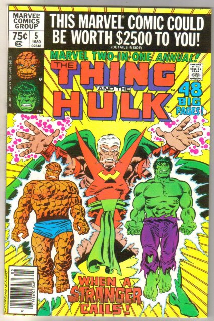 Marvel Two-In-One annual #5 featuring The Thing and athe Hulk comic book mint 9.8