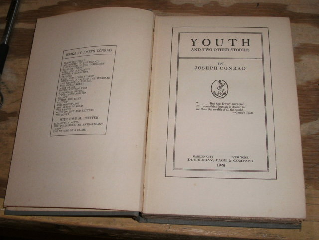 Joseph Conrad Complete Works Youth and Two Other Stories hardback book