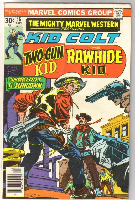 Mighty Marvel Western #46 comic book very good/fine 5.0