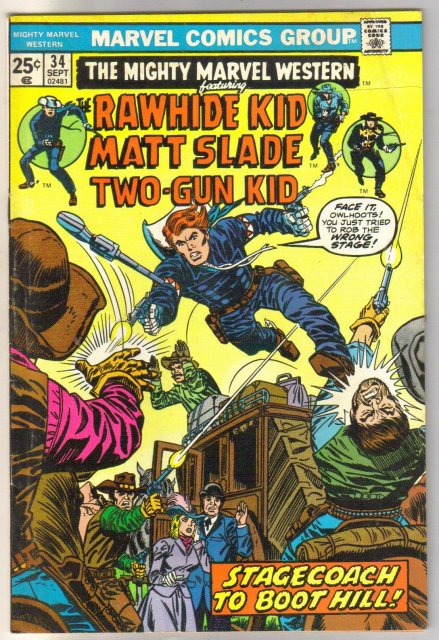 Mighty Marvel Western #34 comic book very good/fine 5.0