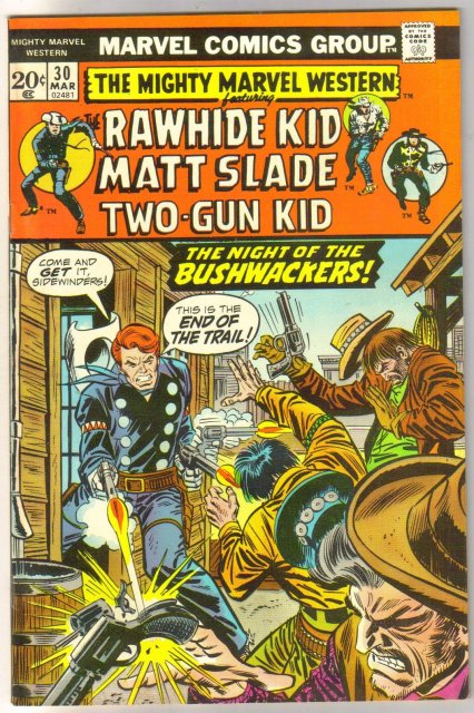 Mighty Marvel Western #30 comic book very fine/near mint 9.0