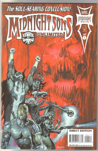 Midnight Sons Unlimited #4 comic book near mint 9.4