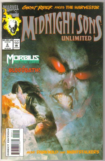 Midnight Sons Unlimited #2 comic book near mint 9.4
