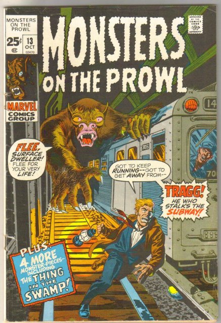 Monsters on the Prowl #13 comic book fine 6.0