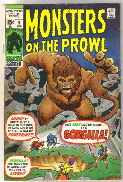 Monsters on the Prowl #9 comic book fine 6.0