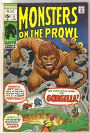 Monsters on the Prowl #9 comic book fine 6.0