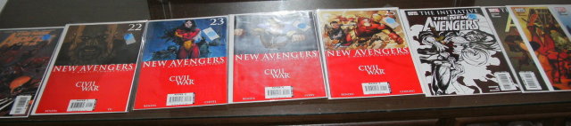 The New Avengers comic book assortment of 9 different averaging mint 9.8 condition