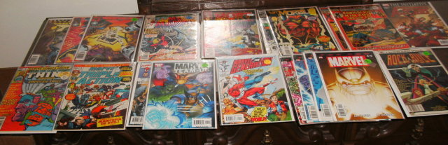 20 assorted miscellaneous Marvel comic books