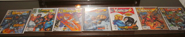 Assortment of 7 second series New Warriors comic books