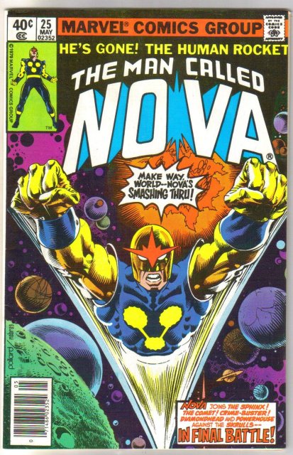 The Man Called Nova #25 comic book very fine/near mint 9.0