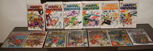 Official Handbook of the Marvel Universe comic book collection of 13 different