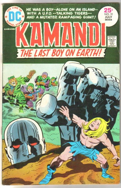 Kamandi The Last Boy on Earth #31 comic book fine 6.0