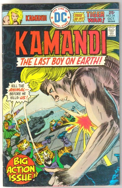 Kamandi the Last Boy on Earth #34 fine 6.0