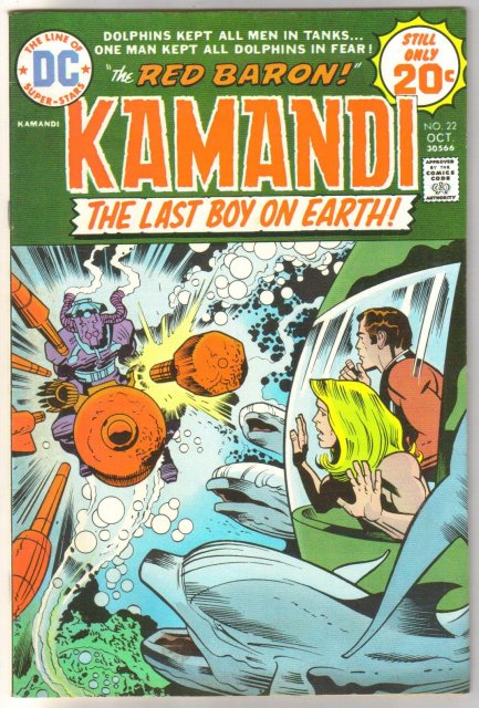 Kamandi The Last Boy on Earth! #22 comic book very fine/near mint 9.0