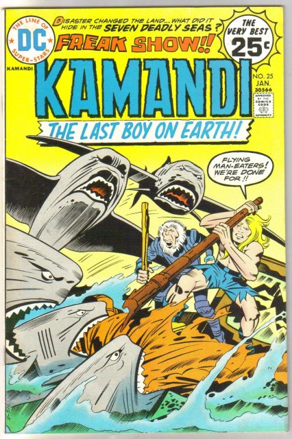 Kamandi The Last Boy on Earth! #25 comic book very fine/near mint 9.0