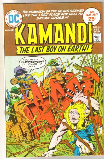 Kamandi The Last Boy on Earth! #26 comic book very fine/near mint 9.0