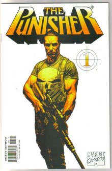 Punisher (2000 series) #1 Bradstreet white variant cover comic book mint 9.8