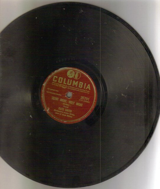 Kate Smith 78 rpm Christmas record Silent Night and Adeste Fideles (Oh, Come all Ye Faithful)