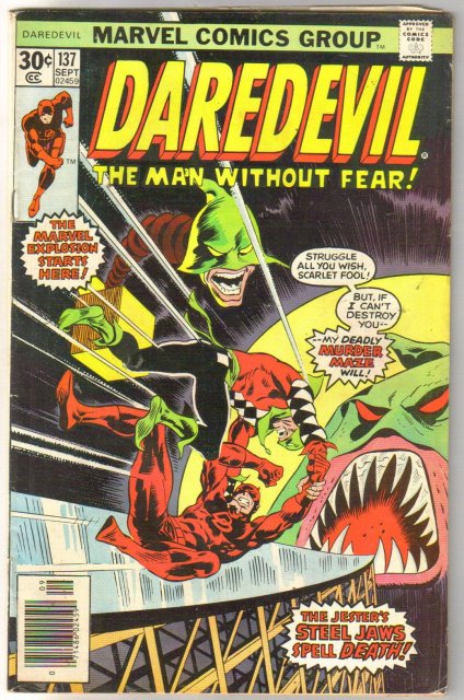 Daredevil the Man Without Fear #137 comic book very good/fine 5.0