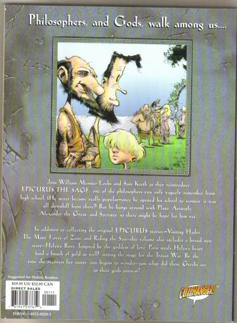 Epicurus the Sage graphic novel like new