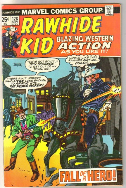 Rawhide Kid #128 comic book very fine 8.0