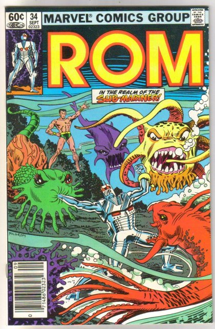 Rom Spaceknight #34 comic book near mint 9.4
