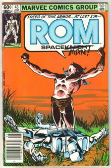 Rom Spaceknight #43 comic book near mint 9.4