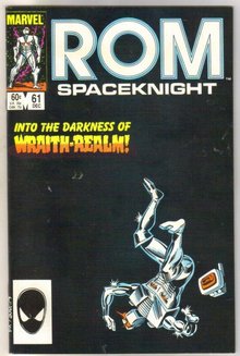 Rom Spaceknight #61 comic book near mint 9.4