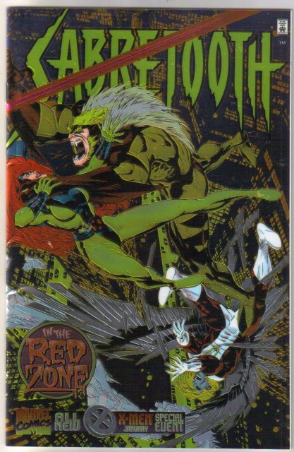 Sabretooth Red Zone Special chromium wrap-around cover comic book near mint 9.4