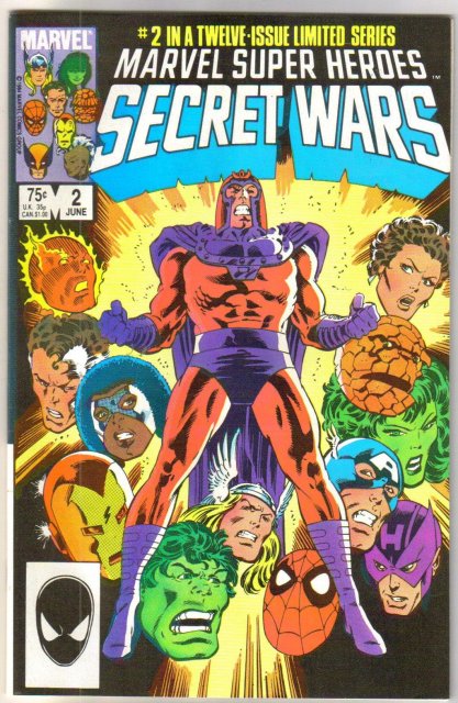 Marvel Super Heroes Secret Wars #2 comic book near mint 9.4