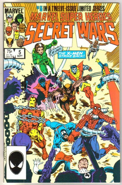 Marvel Super Heroes Secret Wars #5 comic book near mint 9.4