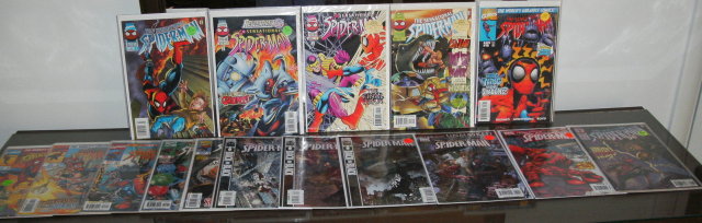 Sensational Spider-man 16 issue collection of comic books near mint or better