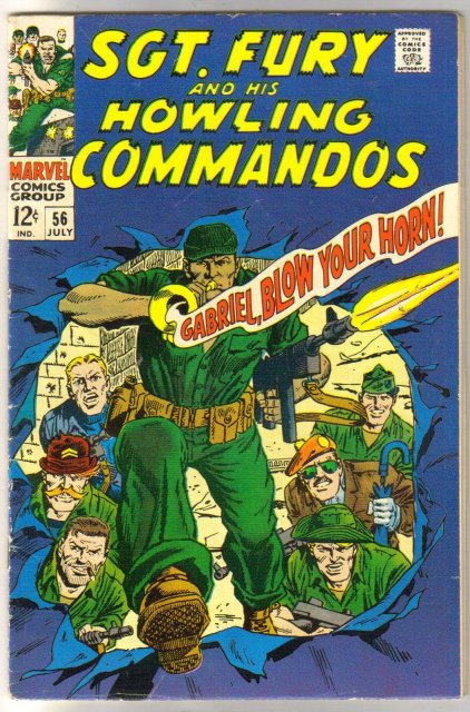 Sgt. Fury and His Howling Commandos #56 comic book very good 4.0
