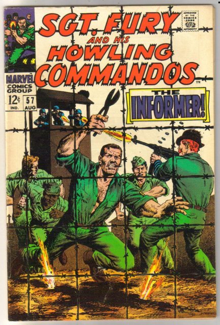 Sgt. Fury and His Howling Commandos #57 comic book fine/very fine 7.0