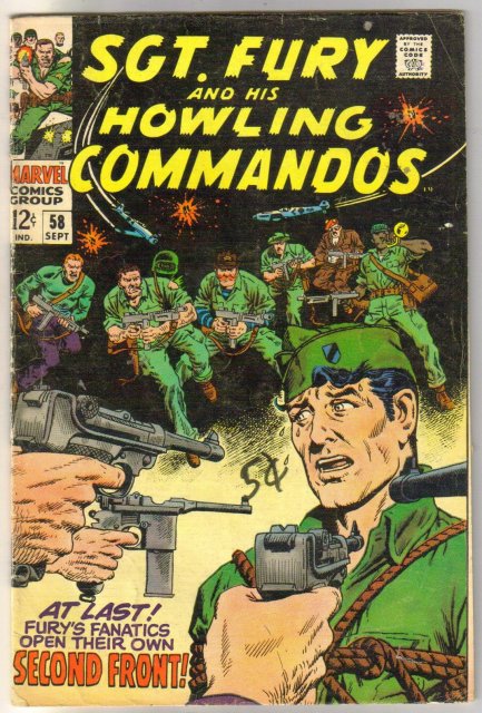 Sgt. Fury and His Howling Commandos #58 comic book very good 4.0
