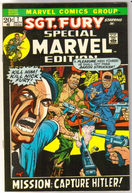 Special Marvel Edition #7 Sgt. Fury comic book near mint 9.4