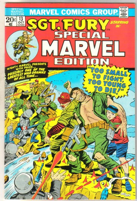 Special Marvel Edition #13 Sgt. Fury comic book near mint 9.4