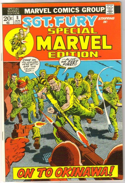 Special Marvel Edition #8 Sgt. Fury comic book very fine/near mint 9.0