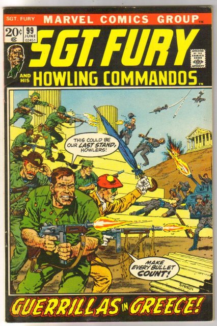 Sgt. Fury and His Howling Commandos #99 comic book very fine/near mint 9.0