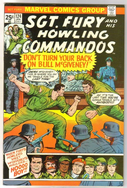 Sgt. Fury and His Howling Commandos #124 comic book very fine/near mint 9.0