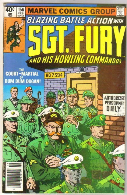 Sgt. Fury and His Howling Commandos #156 comic book very fine/near mint 9.0