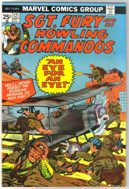 Sgt. Fury and His Howling Commandos #121 comic book near mint 9.4