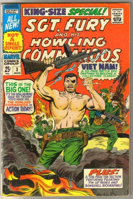 Sgt. Fury and His Howling Commandos king-size special #3 comic book very fine 8.0