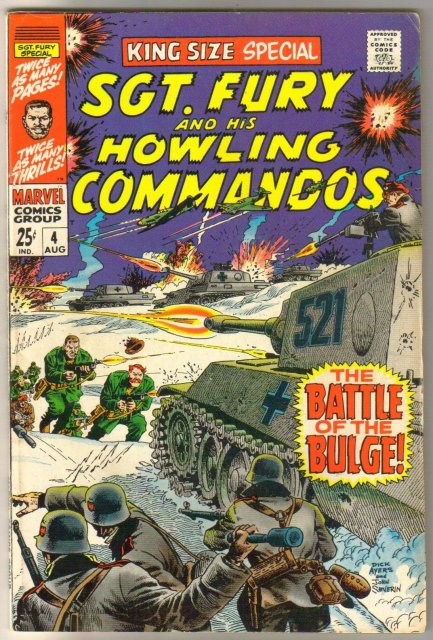 Sgt. Fury and His Howling Commandos king-size special #4 comic book very fine 8.0