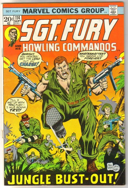 Sgt. Fury and His Howling Commandos #114 comic book fine 6.0